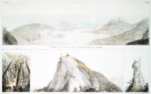 Rio de Janeiro Körfezi Panoraması (el boyaması taş) by Jean Baptiste Debret