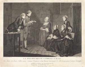 Talihsiz Calas Ailesi by Jean Baptiste Delafosse, after Louis de Carrogis, called Carmontelle