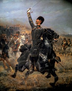 Aküde süvari hücumu (1870). Edouard Detaille (1848-1912) tarafından yapılan boyama