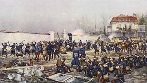 Champigny'nin savunması by Jean Baptiste Edouard Detaille