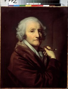 ""Otoportre"" (Otoportre) Jean Baptiste Greuze (1725-1805) tarafından 1780 Dim. 55.5x46 cm Saint Petersburg Hermitage Müzesi by Jean Baptiste Greuze