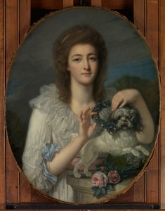 Prenses Varvara Nikolaevna Gagarina 1762-1802, c. 1780-82. by Jean Baptiste Greuze