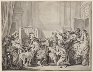 Suçlu ve Pişman Kızı by Jean Baptiste Greuze