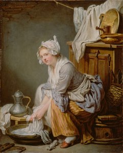 Çamaşırcı La Blanchisseuse, 1761 by Jean Baptiste Greuze