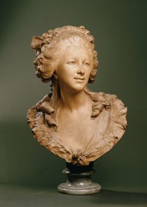 genç bir bayan by Jean Baptiste Gustave Deloye