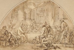 Son Akşam Yemeği Çalışması, c.1792 by Jean Baptiste Huet