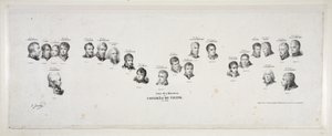 Viyana Kongresi Bakanlarının İsimleri, 1815, pub. 1815