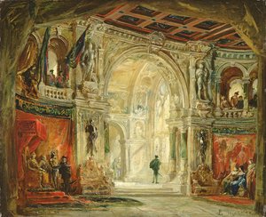 Hamlet, I. Perde, 1884 by Jean Baptiste Lavastre