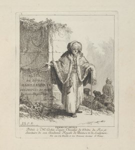 Halkın Kadını, Kuzey Halklarının Çeşitli Giysilerinden bir tabak by Jean Baptiste Le Prince