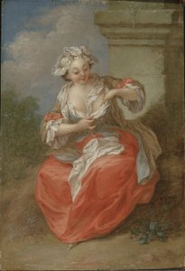 Pire Kovalayan Genç Kız, c.1750 (tuval üzerine yağlı boya) by Jean-Baptiste Lebel