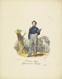 Emekli Kaptan, 1820-1825 Nederlandsche Armée, Emekli Kapiteyn (nesne üzerindeki başlık) Hollanda Krallığı