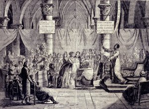 1796 ve 1800 yılları arasında Teofilantropi mezhebi üyelerinin vaftiz edilmesi.