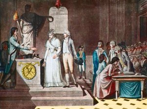 Cumhuriyetçi Evlilik - Cumhuriyetçi Evlilik - Jean-Baptiste Mallet (1759-1835) tarafından Aquatinte