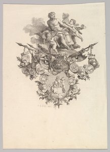 Hephaestus ve Putti, 1779 ile Vinyet. by Jean Baptiste Marie Huet