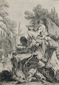 Kabuk Üzerine Oturan Naiadlı Çeşme by Jean Baptiste Marie Pierre