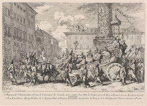 Roma'da yapılan Çin Maskeli Balosu (Çin Maskeli Balosu) by Jean Baptiste Marie Pierre
