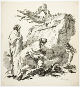 Mısır'a Uçuş by Jean Baptiste Marie Pierre
