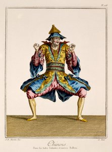 Chinois, 'Ballet des Indes Galantes'ten, 18. yüzyılın sonlarında (el boyaması gravür) by Jean Baptiste Martin