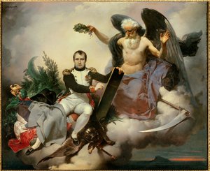 I. Napolyon, Zamana göre taç giyer, Medeni Kanun L'allegorie du Time'ı, 1804'te ilan edilen Napolyon Kanunu olarak bilinen kanunlar kanununu revize ettiği sırada eski bir melek tacı Napolyon Bonapart (1769-1821) kisvesi altında yazar. Jean-Bapt
