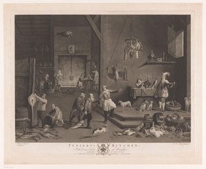 Şömineli mutfak sahnesi Teniers