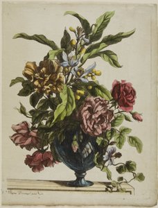 Çiçek vazosu by Jean Baptiste Monnoyer