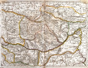 Moravya Eflak Haritası (Çek Cumhuriyeti) (Gravür by Jean-Baptiste Nolin