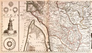 Aquitaine Haritası (Fransa) (Gravür by Jean-Baptiste Nolin