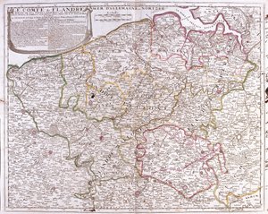 Flanders County Haritası (Belçika