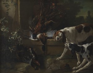 Yabani Kanatlı ve Oyunlu Av Köpekleri by Jean Baptiste Oudry