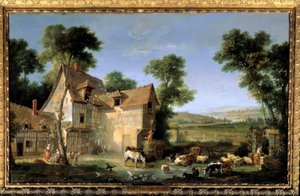 Çiftlik Tablosu Jean Baptiste Oudry (1686-1755) 1750 Sun. 1.3x2.12m by Jean Baptiste Oudry