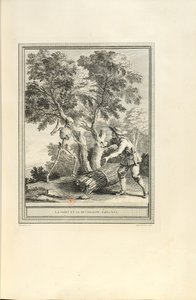 La mort et le bucheron Ölüm ve Oduncu, 1755. by Jean Baptiste Oudry