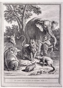 Savaşa Giden Aslan, c.1755-1759 by Jean Baptiste Oudry