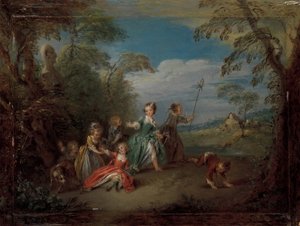 Altın Çağ. by Jean Baptiste Pater