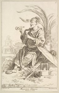 Çinli Büyücü, 1738-45. by Jean Baptiste Perronneau