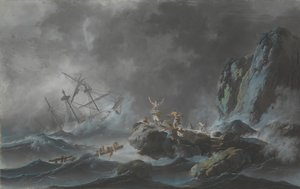Fırtınada Bir Gemi Enkazı, 1782.