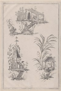 Chinoiserie Süsleri, ca. 1760-85. by Jean Baptiste Pillement