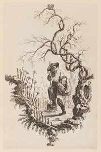 Figür ve Dal by Jean Baptiste Pillement