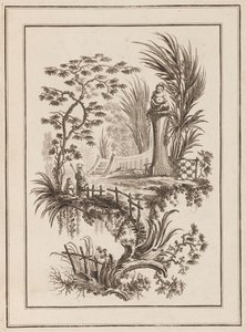 Bahçedeki Figürler by Jean Baptiste Pillement