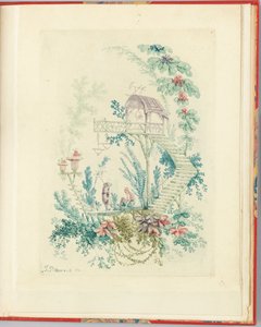 Tasarımcıların ve ressamların kullanımı için Çin defterlerinin yeni paketinden Süs Tasarımı No.3, Inventes et dessines by Jean Pillement. Anne Allen tarafından mezarlar by Jean Baptiste Pillement