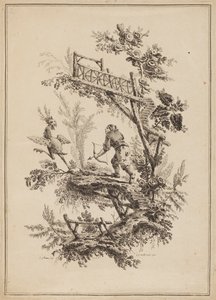 Plaka 12, "On İki Balıkçı ve Avcı Süiti"nden by Jean Baptiste Pillement