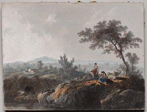 Manzaradaki Çobanlar by Jean Baptiste Pillement