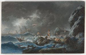 gemi enkazı by Jean Baptiste Pillement