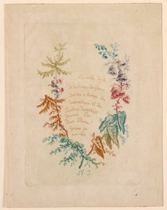 "Yeni İdeal Çiçek Defterleri Paketi" No. 2 için başlık sayfası by Jean Baptiste Pillement