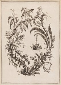 Sepetli ve Şemsiyeli Ağaçlar by Jean Baptiste Pillement