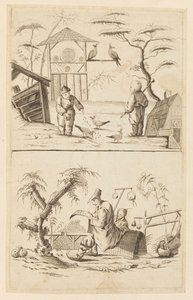 İki Çin Sahnesi by Jean Baptiste Pillement