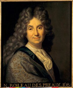 Nicolas Boileau Despreaux'nun Portresi (Boileau-Despreaux) (1636-1711) - Boyama Jean Baptiste Santerre (1651-1717) by Jean Baptiste Santerre