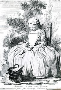 L'Innocence, c.1738 (gravür) by Jean Baptiste Simeon (after) Chardin