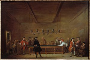 Havuz Partisi Tablosu Jean Baptiste Simeon Chardin (1699-1779) 1725 Güneş. 0,55x0,83 m Paris, Musee Carnavalet by Jean Baptiste Simeon Chardin