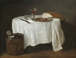 Beyaz Masa Örtüsü, 1731-32 by Jean Baptiste Simeon Chardin