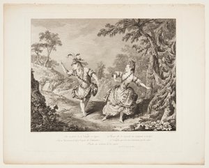 "Sylvie" Operasından bir sahne by Jean Baptiste Tilliard